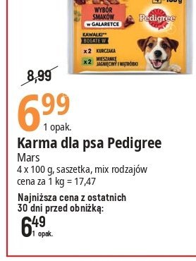 Karma dla psa kurczak - jagnięcina Pedigree promocja