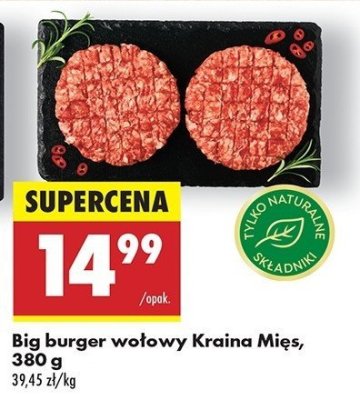 Big burger wołowy Kraina mięs promocja