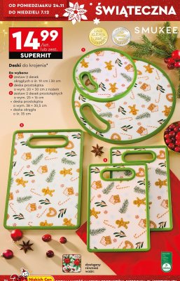 Zestaw 2 desek do krojenia 25x16 cm promocja w Biedronka