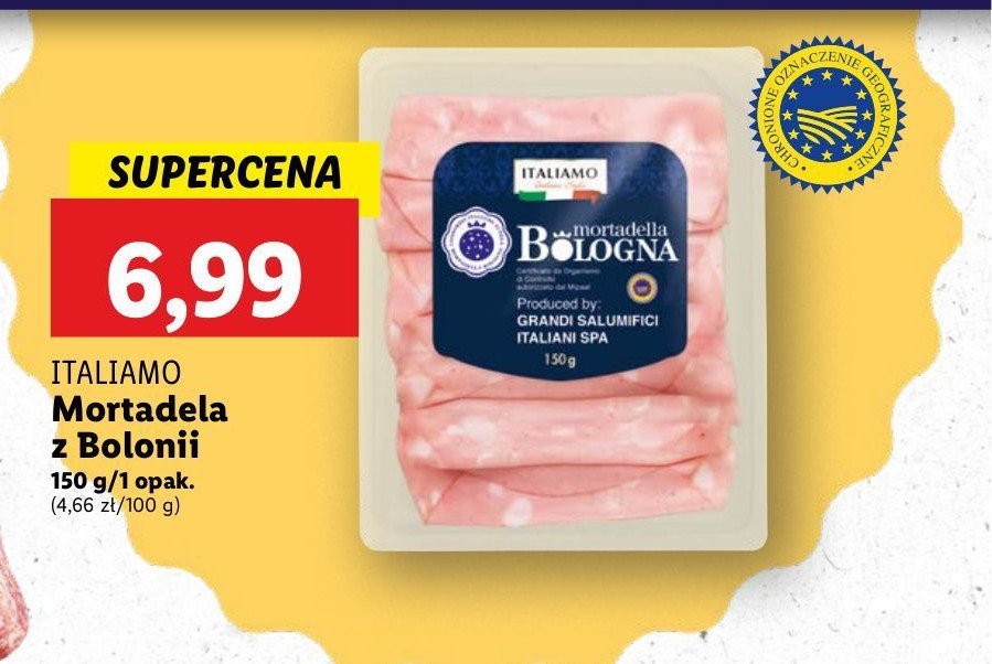 Wędlina mortadela bologna Italiamo promocja