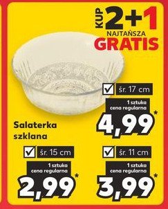 Salaterka szklana 11 cm promocja