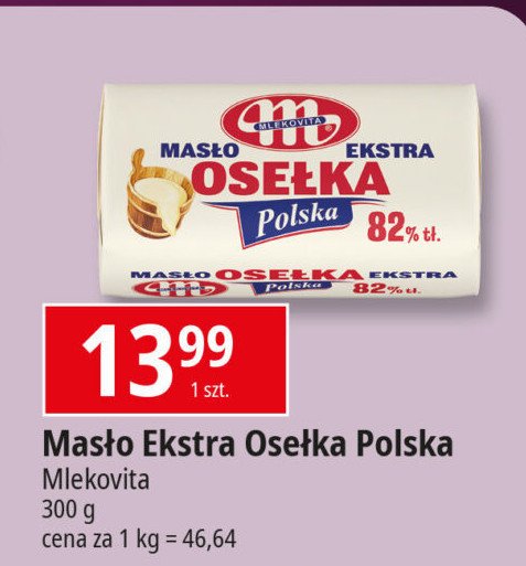 Masło Mlekovita osełka masło ekstra promocja