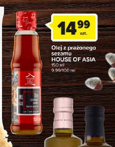 Olej z prażonego sezamu House of asia promocja