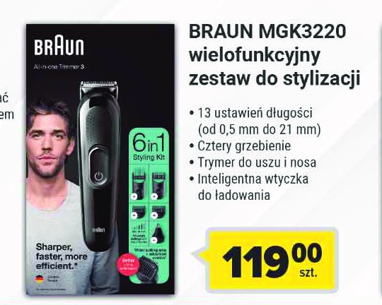 Maszynka do włosów mgk3220 Braun promocje
