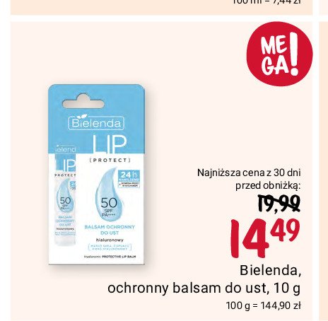 Balsam ochronny do ust hialuronowy Bielenda promocja