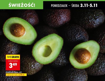 Awokado Hass, szt. promocja w Biedronka