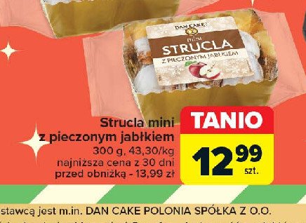 Strucla z pieczonym jabłkem Dan cake promocja