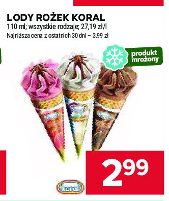 Rożek czekoladowy Koral promocja