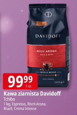 Kawa ziarnista Davidoff Tchibo promocja w Leclerc