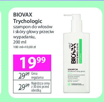 Szampon do włosów Biovax trychologic promocja