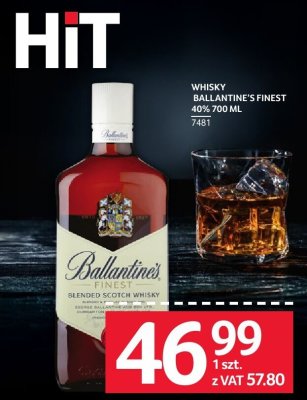 Whisky Ballantine's Finest 40% 700 ML promocja w Selgros