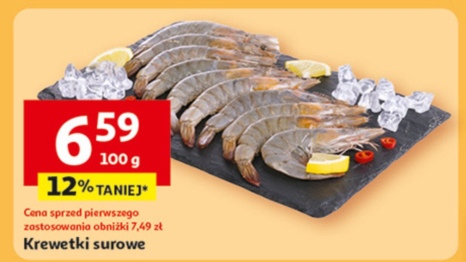 Krewetki surowe promocja