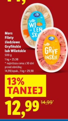 Filety śledziowe Gryfińskie promocja w Lidl