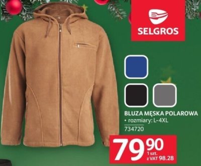 Bluza męska polarowa promocja w Selgros