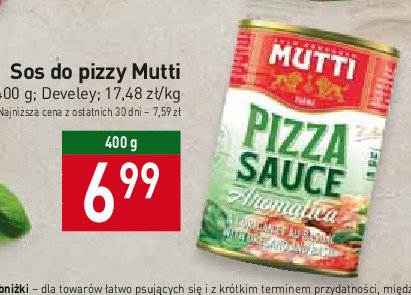 Sos do pizzy aromatica z bazylią i oregano Mutti promocja