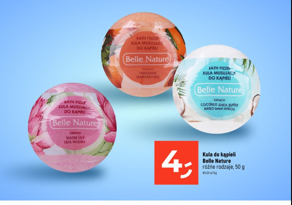 Kula do k膮pieli lilia wodna BELLE NATURE promocja