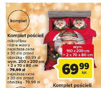 Komplet po艣cieli z mikrofibry 160 x 200 xm + 2x 70 x 80 cm promocja