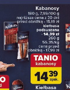 Kiełbasa podsuszana gold Krakus animex promocja