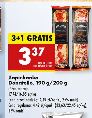 Zapiekanka pepperoni Donatello promocja