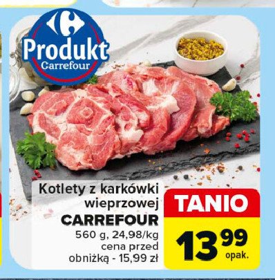 Kotlety karkowe Carrefour targ świeżości promocja