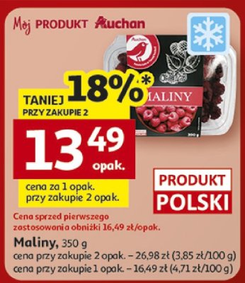 Maliny promocja w Auchan
