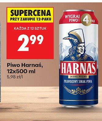 Piwo Harnaś promocja w Biedronka