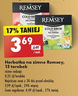 Cold tea truskawki maliny Remsey promocja