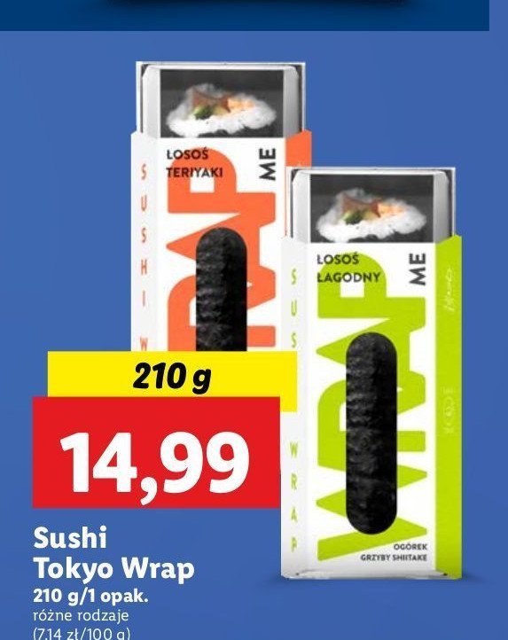 Sushi wrap łagodny promocja