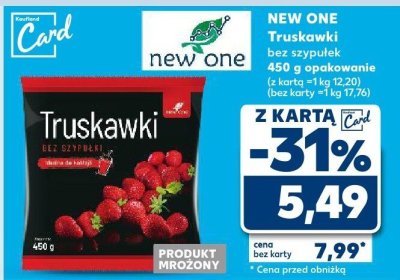 Truskawki bez szypułek New One promocja w Kaufland