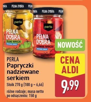 Papryczki zielone nadziewane serkiem Perla promocja