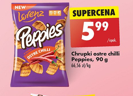 Chrupki ostre chilli Lorenz peppies promocja