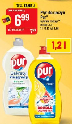 Żel do mycia naczyń lemon extra PUR POWER 3XACTION promocja