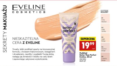 Podk艂ad do twarzy 02 light vanilla EVELINE BETTER THAN PERFECT promocja