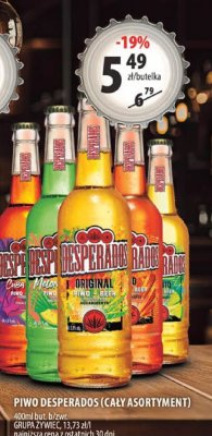 Piwo Desperados (cały asortyment) 400ml promocja w Arhelan