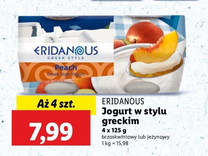 Jogurt grecki z jeżyną Eridanous promocja