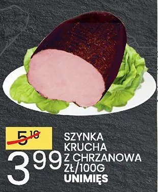 Szynka krucha chrzanowa promocja w Wafelek