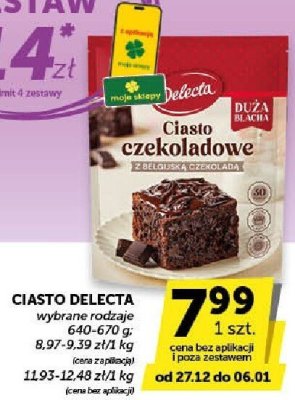 Ciasto Delecta czekoladowe promocja w Euro Sklep