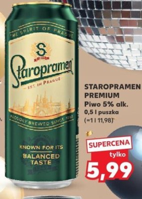 Piwo Staropramen Premium promocja w Kaufland