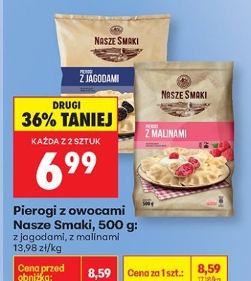 Pierogi z malinami promocja w Biedronka