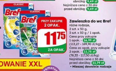 Zawieszka do wc Bref różne rodzaje promocja w Dino