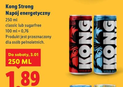 Napój energetyczny classic 250 ml promocja w Lidl