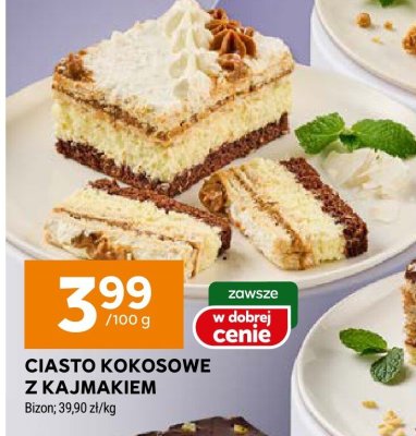 Ciasto kokosowe z kajmakiem promocja w Stokrotka