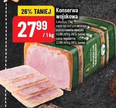 Konserwa wojskowa Łukullus promocja w POLOmarket
