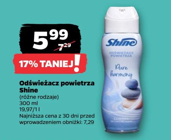 Odświeżacz powietrza pure harmony Shine classic promocja w Netto