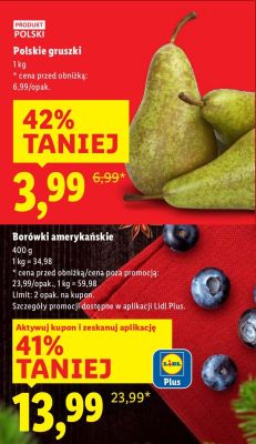 Borówki amerykańskie promocja w Lidl
