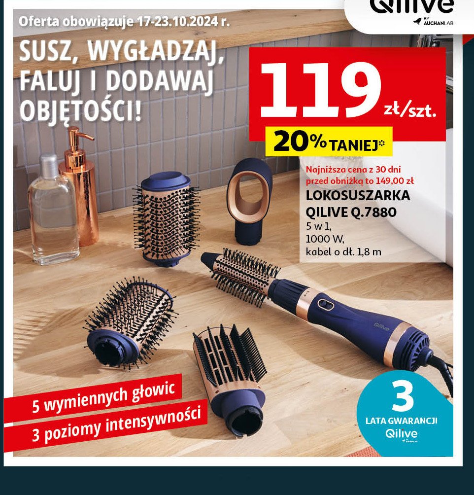 Lokosuszarka q.7880 Qilive promocja w Auchan