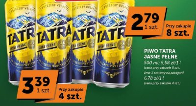 Piwo TATRA Jasne Pełne promocja w ABC