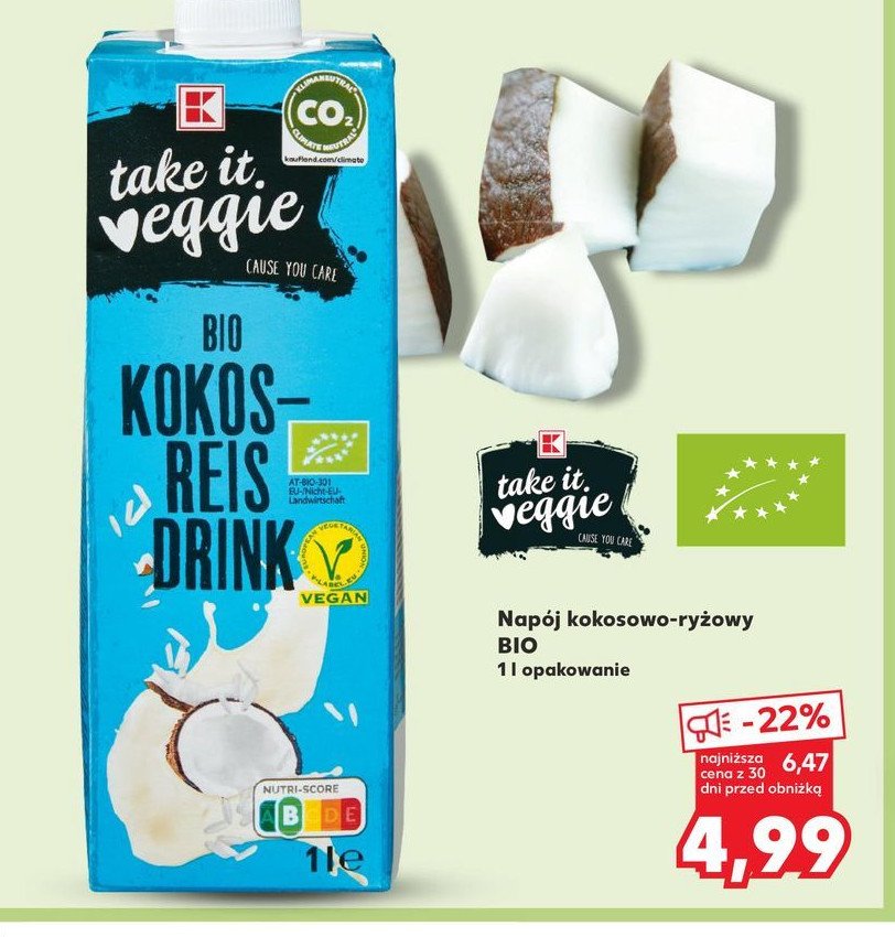 Napój kokosowy K-classic takie it veggie promocja