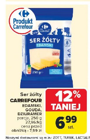 Ser edamski Carrefour promocja w Carrefour