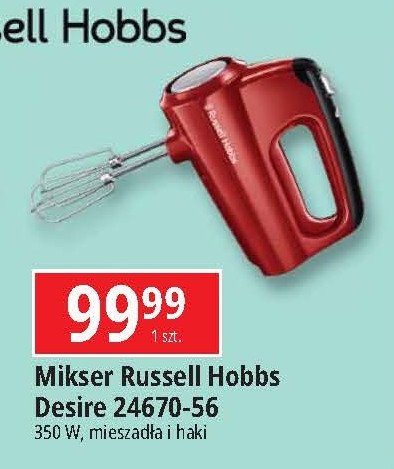 Mikser ręczny desire 24670-56 350w Russell hobbs promocja